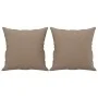 Cappuccino synthetic leather 2-piece sofa set with cushions by , Sofas - Ref: Foro24-3201392, Price: 485,25 €, Discount: %