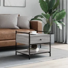 Sonoma gray engineered wood coffee table 50x50x50 cm by , Coffee table - Ref: Foro24-833968, Price: 46,91 €, Discount: %