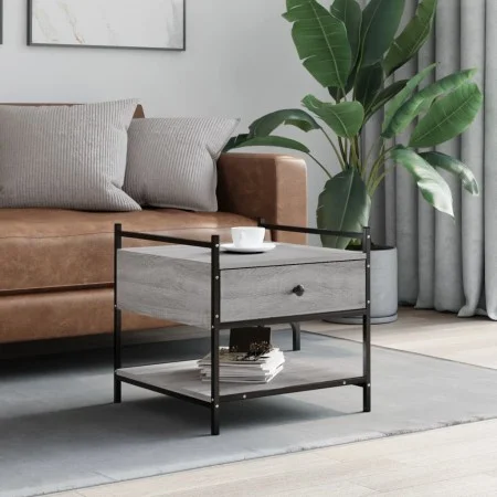 Sonoma gray engineered wood coffee table 50x50x50 cm by , Coffee table - Ref: Foro24-833968, Price: 46,91 €, Discount: %