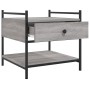 Sonoma gray engineered wood coffee table 50x50x50 cm by , Coffee table - Ref: Foro24-833968, Price: 47,44 €, Discount: %