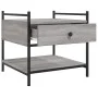 Sonoma gray engineered wood coffee table 50x50x50 cm by , Coffee table - Ref: Foro24-833968, Price: 46,91 €, Discount: %