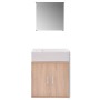 Möbel- und Waschbecken-Set, 3-teilig, in Beige. von vidaXL, Badezimmermöbel - Ref: Foro24-272228, Preis: 137,06 €, Rabatt: %
