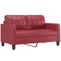 Sofa set with cushions 2 pieces red synthetic leather by , Sofas - Ref: Foro24-3201371, Price: 486,17 €, Discount: %