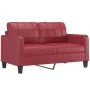 Sofa set with cushions 2 pieces red synthetic leather by , Sofas - Ref: Foro24-3201371, Price: 479,04 €, Discount: %