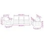 Cappuccino synthetic leather 3-piece sofa set with cushions by , Sofas - Ref: Foro24-3201402, Price: 566,98 €, Discount: %