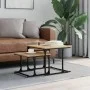 Stackable coffee table 2 pieces engineered wood Sonoma oak by , Coffee table - Ref: Foro24-833369, Price: 43,33 €, Discount: %