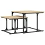 Stackable coffee table 2 pieces engineered wood Sonoma oak by , Coffee table - Ref: Foro24-833369, Price: 43,33 €, Discount: %