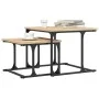 Stackable coffee table 2 pieces engineered wood Sonoma oak by , Coffee table - Ref: Foro24-833369, Price: 43,33 €, Discount: %