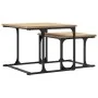 Stackable coffee table 2 pieces engineered wood Sonoma oak by , Coffee table - Ref: Foro24-833369, Price: 43,33 €, Discount: %