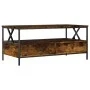 Smoked oak engineered wood coffee table 100x51x45 cm by , Coffee table - Ref: Foro24-835301, Price: 95,05 €, Discount: %