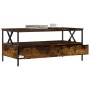 Couchtisch aus geräuchertem Eichenholzwerkstoff, 100 x 51 x 45 cm von , Couchtisch - Ref: Foro24-835301, Preis: 93,64 €, Raba...