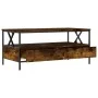 Smoked oak engineered wood coffee table 100x51x45 cm by , Coffee table - Ref: Foro24-835301, Price: 95,05 €, Discount: %