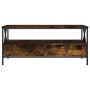 Mesa de centro madera de ingeniería roble ahumado 100x51x45 cm de , Mesas de centro - Ref: Foro24-835301, Precio: 93,64 €, De...