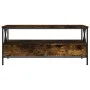 Smoked oak engineered wood coffee table 100x51x45 cm by , Coffee table - Ref: Foro24-835301, Price: 95,05 €, Discount: %