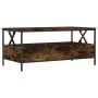 Smoked oak engineered wood coffee table 100x51x45 cm by , Coffee table - Ref: Foro24-835301, Price: 95,05 €, Discount: %