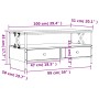 Mesa de centro madera de ingeniería roble ahumado 100x51x45 cm de , Mesas de centro - Ref: Foro24-835301, Precio: 93,64 €, De...