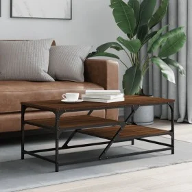 Couchtisch aus braunem Eichensperrholz, 100 x 49 x 40 cm von , Couchtisch - Ref: Foro24-835348, Preis: 42,37 €, Rabatt: %