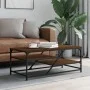 Couchtisch aus braunem Eichensperrholz, 100 x 49 x 40 cm von , Couchtisch - Ref: Foro24-835348, Preis: 42,37 €, Rabatt: %