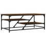 Mesa de centro madera contrachapada roble marrón 100x49x40 cm de , Mesas de centro - Ref: Foro24-835348, Precio: 42,37 €, Des...