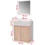 Möbel- und Waschbecken-Set, 3-teilig, in Beige. von vidaXL, Badezimmermöbel - Ref: Foro24-272228, Preis: 131,16 €, Rabatt: %