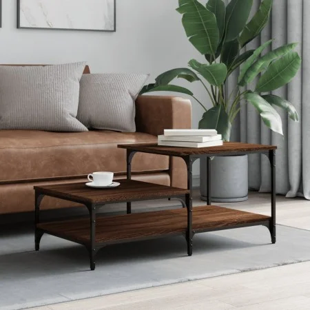 Couchtisch aus braunem Eichensperrholz, 100 x 50,5 x 45 cm von , Couchtisch - Ref: Foro24-835383, Preis: 39,64 €, Rabatt: %
