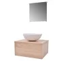 Beige 3-piece furniture and sink set by vidaXL, Bathroom furniture - Ref: Foro24-272226, Price: 118,18 €, Discount: %