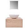 Beiges 3-teiliges Möbel- und Waschbeckenset von vidaXL, Badezimmermöbel - Ref: Foro24-272226, Preis: 126,93 €, Rabatt: %