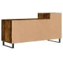 TV stand made of smoked oak plywood, measuring 100x35x55 cm. by , TV Furniture - Ref: Foro24-831329, Price: 65,34 €, Discount: %
