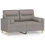 2-seater sofa with taupe gray fabric cushions 120 cm by , Sofas - Ref: Foro24-3200820, Price: 243,25 €, Discount: %