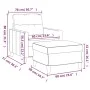 Sessel mit Hocker grauer taupe Stoff 60 cm von , Sofas - Ref: Foro24-3201072, Preis: 208,95 €, Rabatt: %