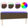Headboard with LED in dark brown fabric 200x5x78/88 cm by , Headboards and footboards - Ref: Foro24-3121777, Price: 66,62 €, ...