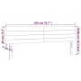 Headboard with LED in dark brown fabric 200x5x78/88 cm by , Headboards and footboards - Ref: Foro24-3121777, Price: 72,38 €, ...