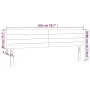 Headboard with LED in dark brown fabric 200x5x78/88 cm by , Headboards and footboards - Ref: Foro24-3121777, Price: 66,62 €, ...