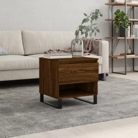 Mesa de centro madera de ingeniería roble marrón 50x46x50 cm de , Mesas de centro - Ref: Foro24-830938, Precio: 41,58 €, Desc...