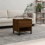 Engineered wood brown oak coffee table 50x46x50 cm by , Coffee table - Ref: Foro24-830938, Price: 41,58 €, Discount: %