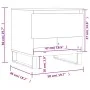 Mesa de centro madera de ingeniería roble marrón 50x46x50 cm de , Mesas de centro - Ref: Foro24-830938, Precio: 41,58 €, Desc...