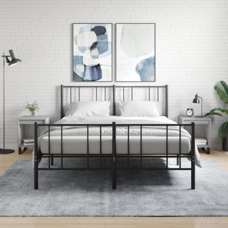 Mesita de noche 2 uds madera ingeniería gris Sonoma 40x35x50 cm de , Mesitas de noche - Ref: Foro24-830745, Precio: 48,81 €, ...