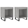 Mesita de noche 2 uds madera ingeniería gris Sonoma 40x35x50 cm de , Mesitas de noche - Ref: Foro24-830745, Precio: 48,81 €, ...