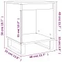 Nachttisch 2 Stk. Holzwerkstoff Sonoma grau 40x35x50 cm von , Nachttische - Ref: Foro24-830745, Preis: 48,36 €, Rabatt: %