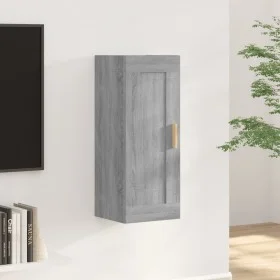 Engineered wood Sonoma gray wall cabinet 35x34x90 cm by , Shelves and shelves - Ref: Foro24-817451, Price: 43,68 €, Discount: %