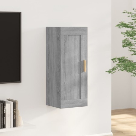 Engineered wood Sonoma gray wall cabinet 35x34x90 cm by , Shelves and shelves - Ref: Foro24-817451, Price: 44,15 €, Discount: %