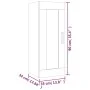 Engineered wood Sonoma gray wall cabinet 35x34x90 cm by , Shelves and shelves - Ref: Foro24-817451, Price: 43,68 €, Discount: %