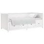 Sofá cama de madera maciza de pino blanco 100x200 cm de , Camas y somieres - Ref: Foro24-820897, Precio: 371,11 €, Descuento: %