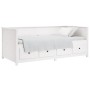 Solid white pine wood sofa bed 100x200 cm by , Beds and slatted bases - Ref: Foro24-820897, Price: 376,61 €, Discount: %