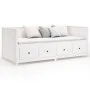 Schlafsofa aus massivem weißem Kiefernholz, 100 x 200 cm von , Betten und Lattenroste - Ref: Foro24-820897, Preis: 371,11 €, ...