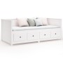 Schlafsofa aus massivem weißem Kiefernholz, 100 x 200 cm von , Betten und Lattenroste - Ref: Foro24-820897, Preis: 376,61 €, ...