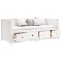 Schlafsofa aus massivem weißem Kiefernholz, 100 x 200 cm von , Betten und Lattenroste - Ref: Foro24-820897, Preis: 371,11 €, ...