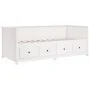 Sofá cama de madera maciza de pino blanco 100x200 cm de , Camas y somieres - Ref: Foro24-820897, Precio: 371,11 €, Descuento: %