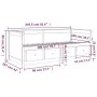 Schlafsofa aus massivem weißem Kiefernholz, 100 x 200 cm von , Betten und Lattenroste - Ref: Foro24-820897, Preis: 371,11 €, ...