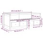 Schlafsofa aus massivem weißem Kiefernholz, 100 x 200 cm von , Betten und Lattenroste - Ref: Foro24-820897, Preis: 376,61 €, ...